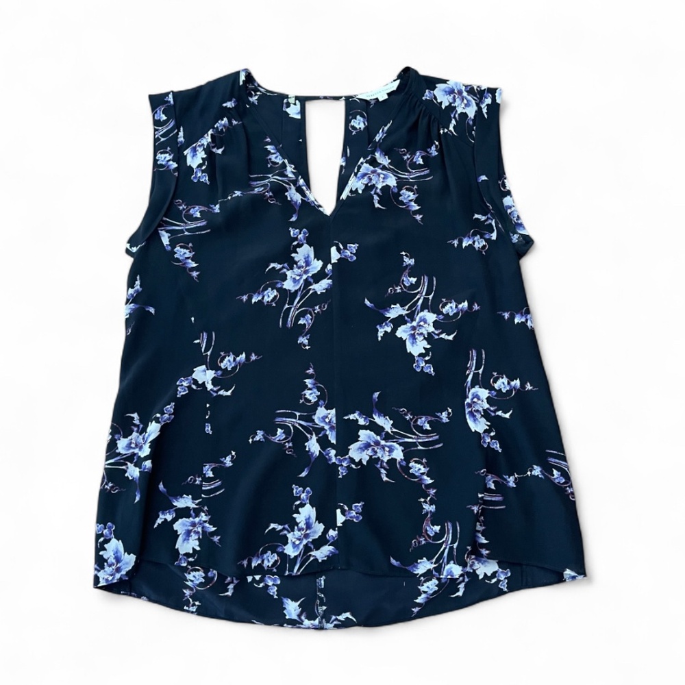 Rebecca Taylor 100% Silk Floral  Top Sz 4